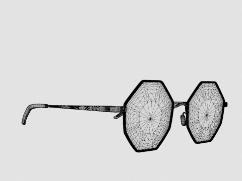 Eco - Nice Black Glasses 3D-Modell