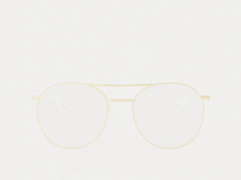 Eco - Osaka Gold Glasses 3D Model