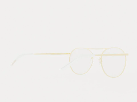 Eco - Osaka Gold Glasses 3D Model