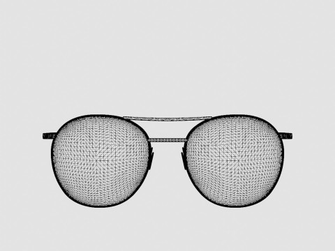 Eco - Osaka Gold Glasses Modello 3D