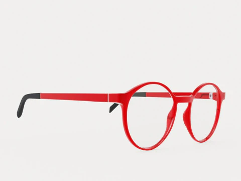 エコ - ピアーヴェ レッド 4819 メガネ 3Dモデル