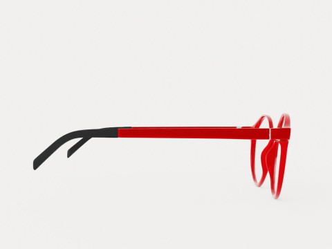 Eco - Piave Red 4819 Glasses Model 3D