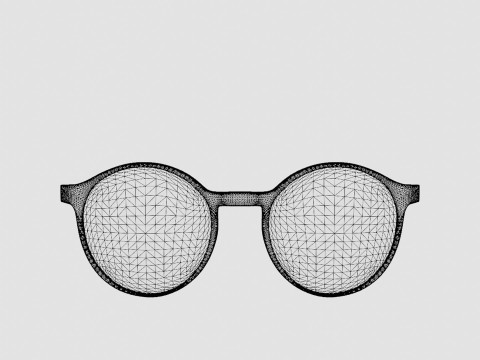 Eco - Piave Red 4819 Glasses Model 3D