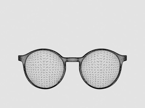 Eco - Piave Red 4819 Glasses 3D Model