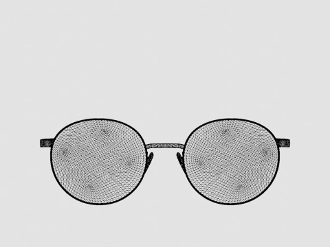 Eco - Quebec Black Gold Glasses 3D Model