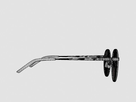 Eco - Quebec Black Gold Glasses 3D Model