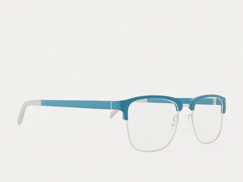 Occhiali Eco - Russel Grigio Blu Modello 3D