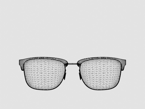 Eco - Russel Grey Blue Glasses 3D Model