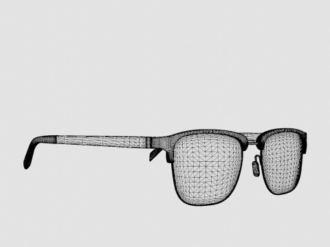 Eco - Russel Grey Blue Glasses 3D Model