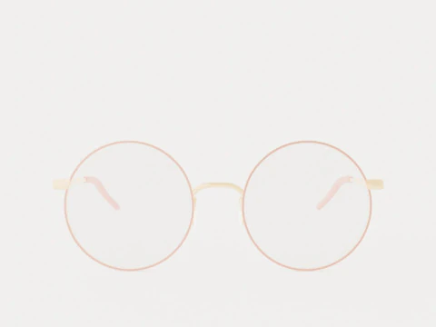 Eco - Verbier Pink Rose Gold Glasses 3D Model