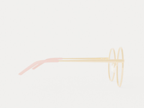 Eco - Verbier Pink Rose Gold Glasses Modello 3D