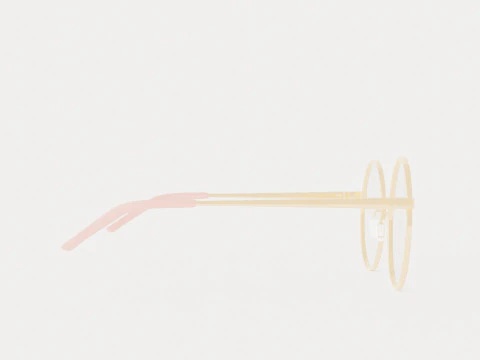 Eco - Verbier Pink Rose Gold Glasses 3D Model