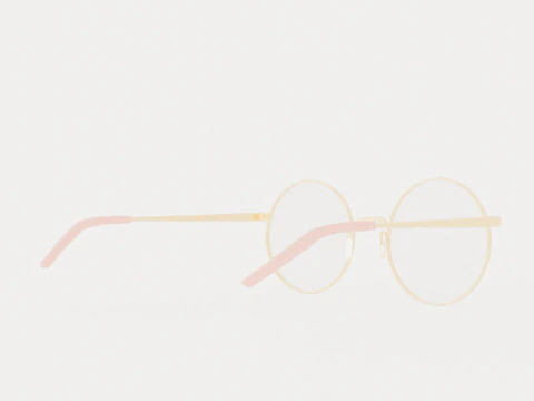 Eco - Verbier Pink Rose Gold Glasses 3D Model