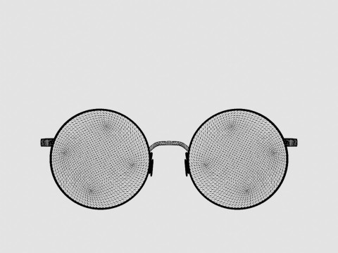 Eco - Verbier Pink Rose Gold Glasses Modello 3D