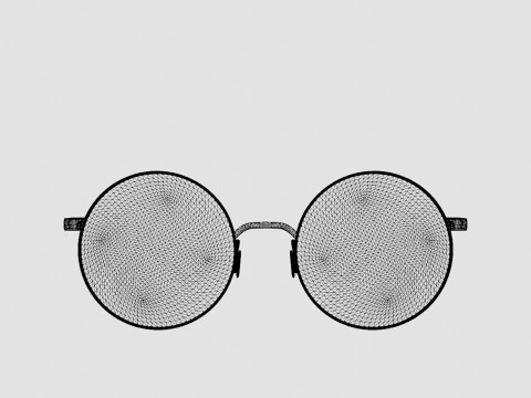 Eco - Verbier Pink Rose Gold Glasses 3D Model