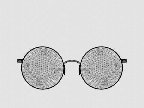Eco - Verbier Silver Glasses 3D 模型