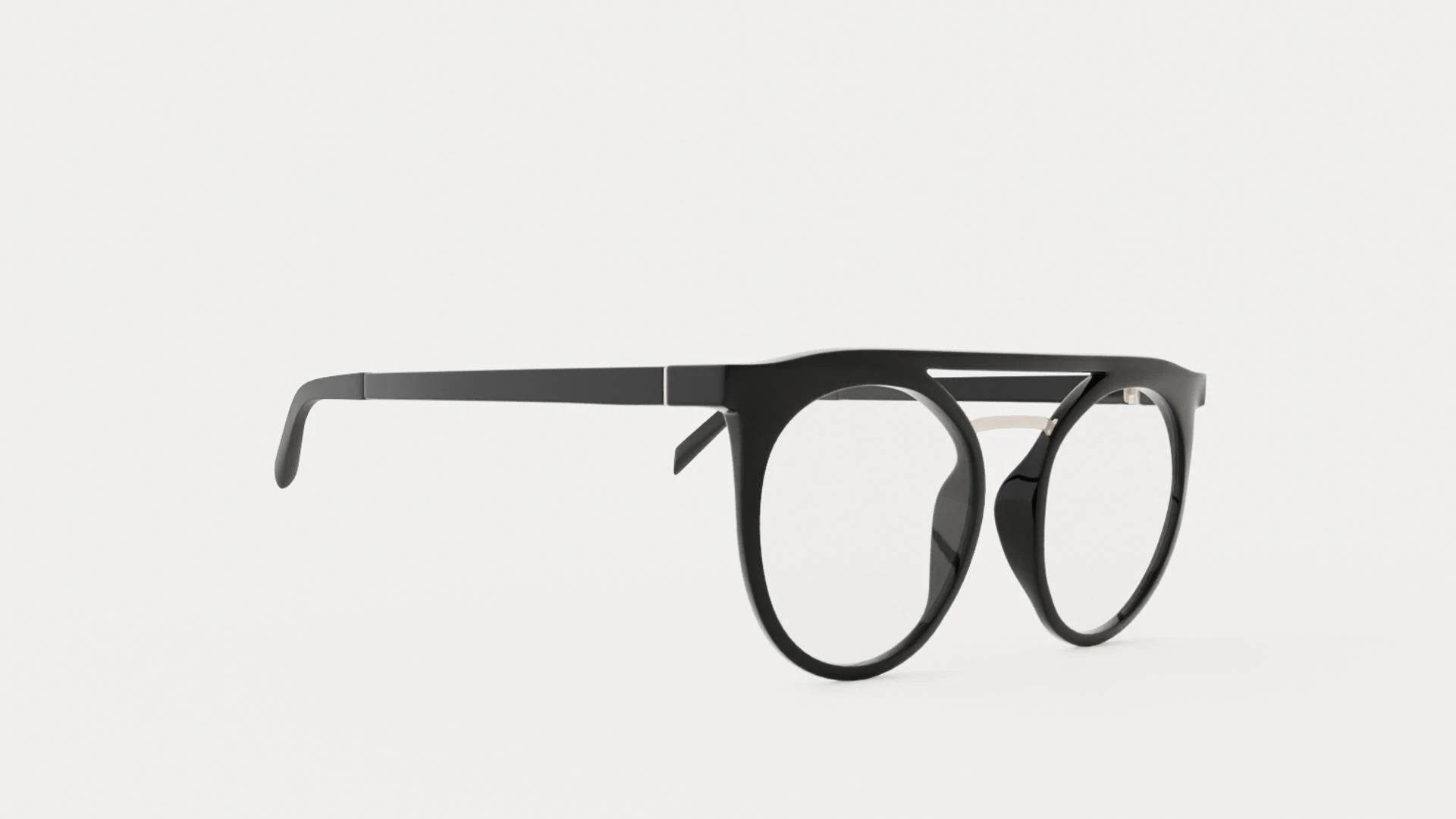 Eco - Vinson Black Glasses 3D Model .c4d .max .obj .3ds .fbx .stl .blend 