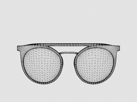 Eco - Vinson Black Glasses 3D-Modell