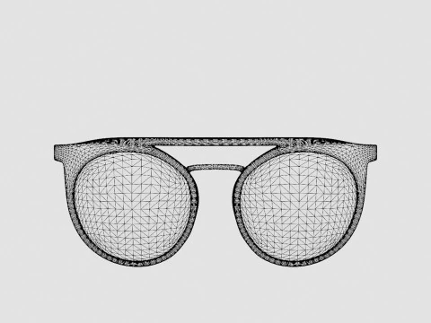 Eco - Vinson Black Glasses 3D Model