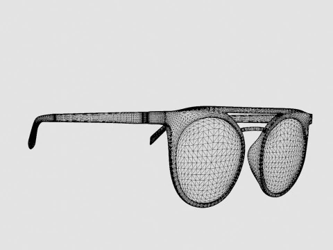 Eco - Vinson Black Glasses 3D Model