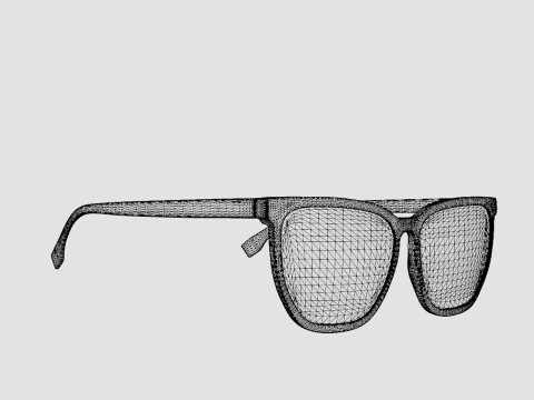 Fendi - FF 0376 09Q Glasses Modèle 3D