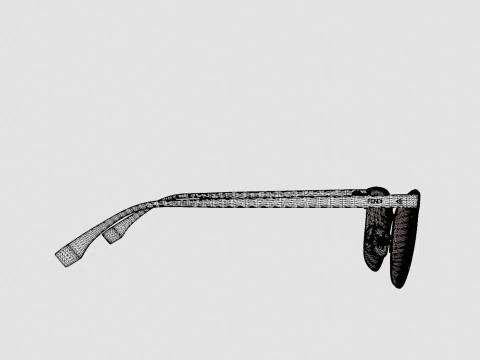 Fendi - FF 0386 09Q Glasses 3D Model
