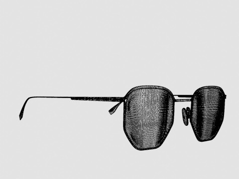 Fendi - FF M0079 6LB Glasses 3D Model