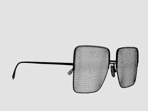 Fendi - FF0422 J5G Glasses 3D Model