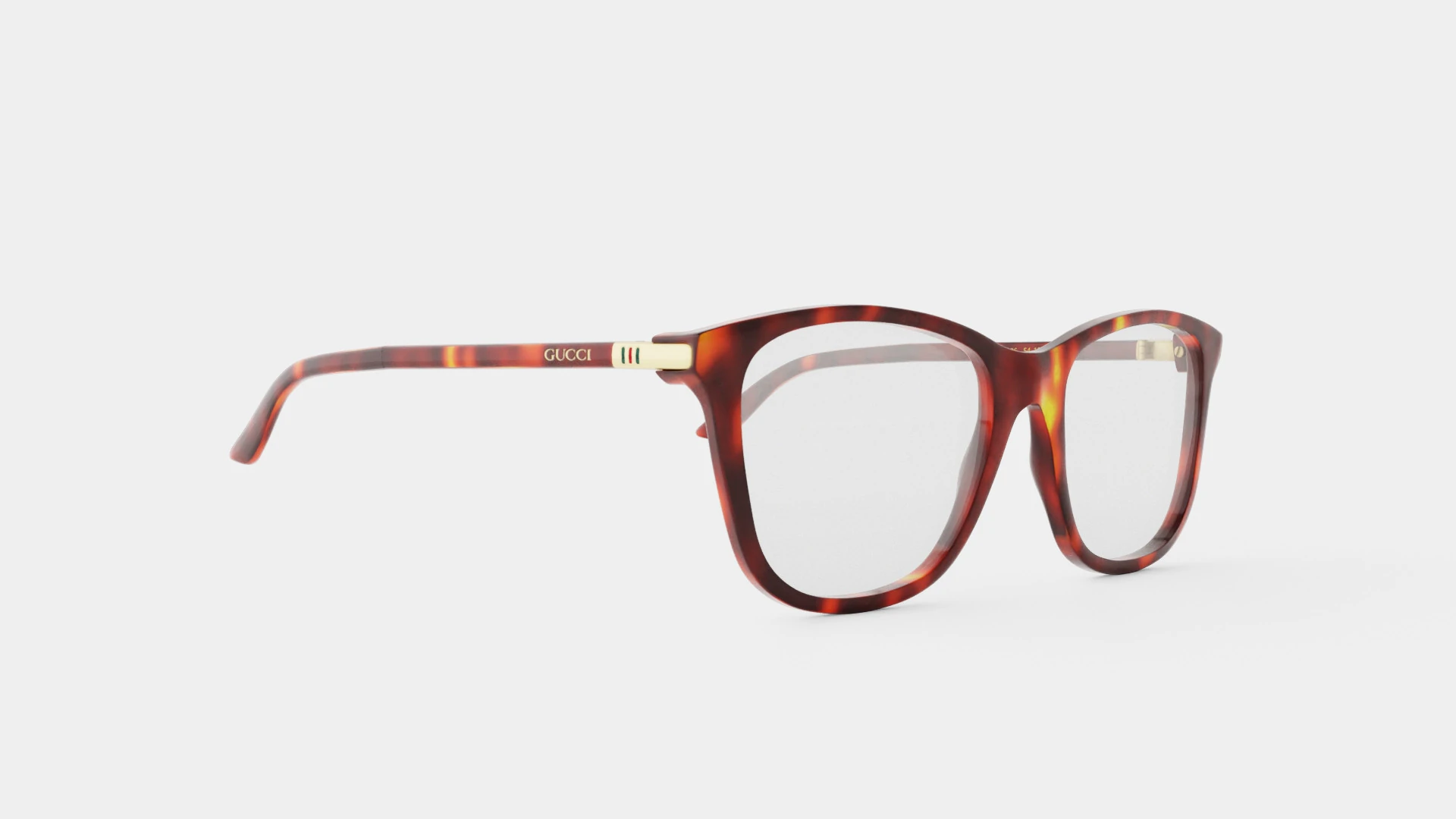 Gucci - GG 0018O 006 Glasses 3D Model .c4d .max .obj .3ds .fbx .stl .blend 
