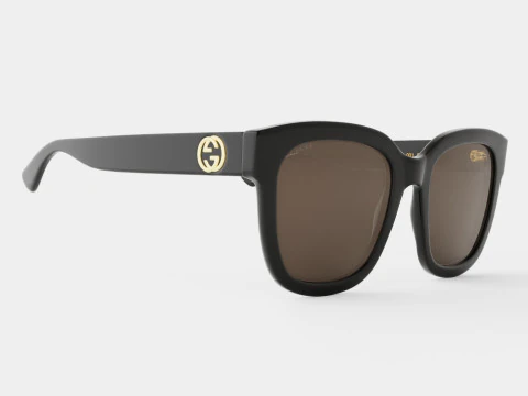 Gucci - Lunettes de soleil GG 0034S 001 Modèle 3D