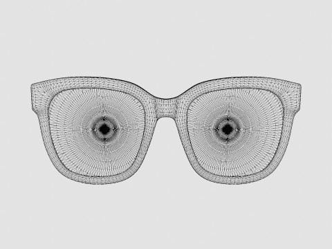 Gucci - GG 0034S 001 Sunglasses 3D Модель