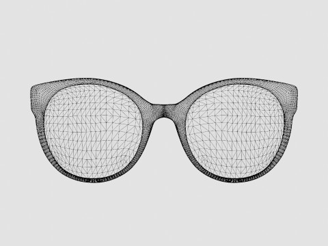 Gucci - GG 0035S 001 Sunglasses 3Dモデル