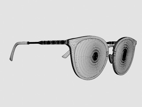 Gucci - GG 0204SK 002 Sunglasses Modelo 3D