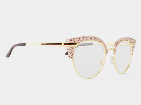 Gucci - GG 0285O 003 Glasses 3D Model