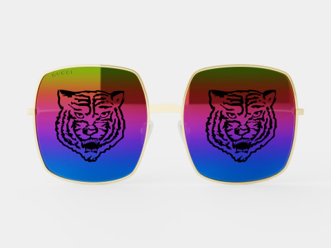 Gucci - GG 0414S 004 Sunglasses Modelo 3D