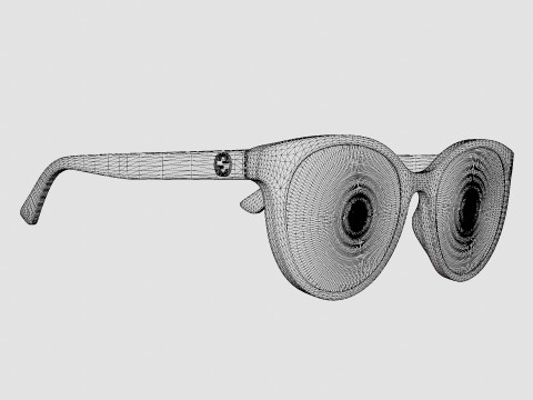 Gucci - GG 0702SK 003 Sunglasses 3D Model