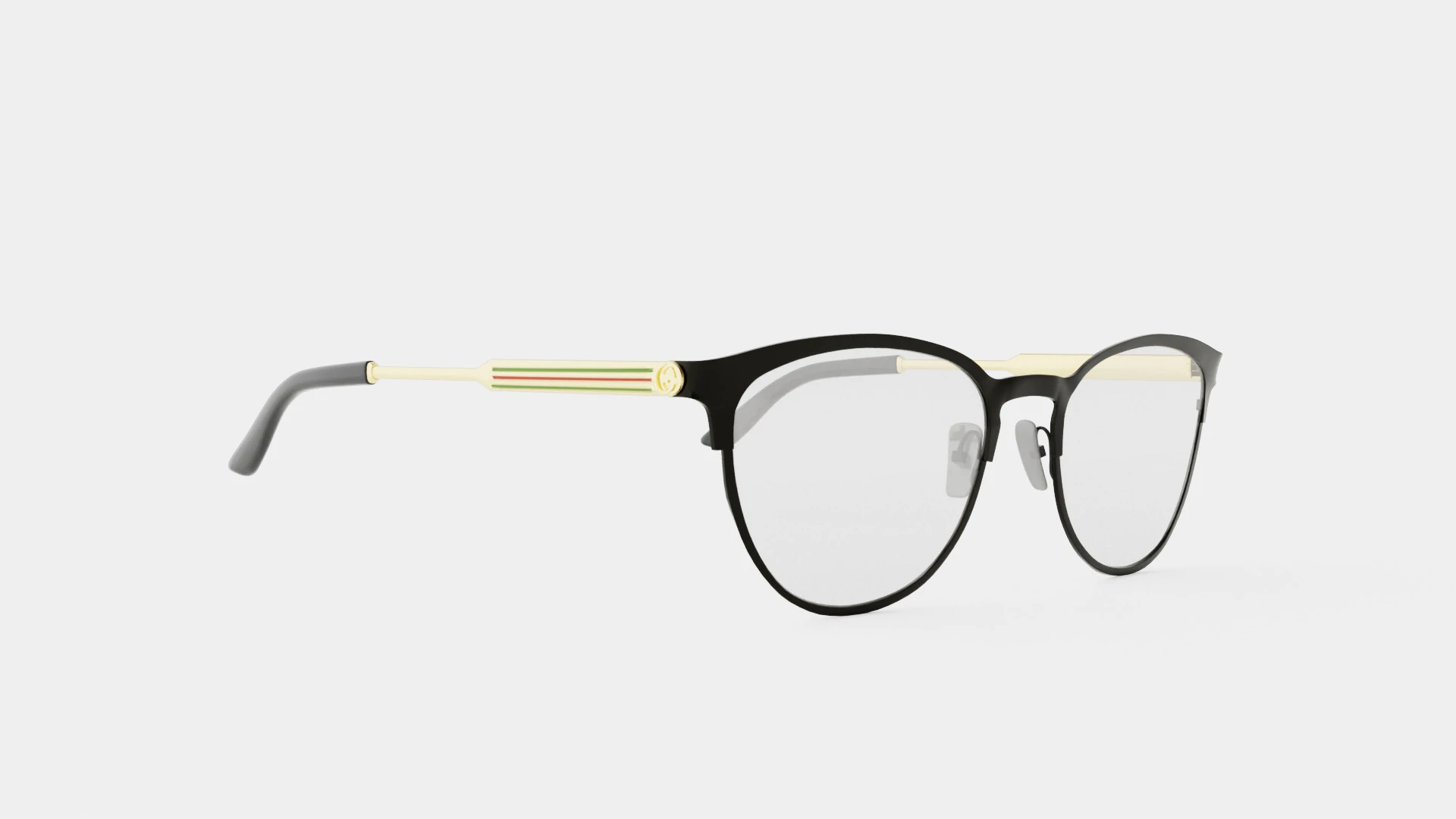 Gucci - GG0134O 014 Glasses 3D Model .c4d .max .obj .3ds .fbx .stl .blend 