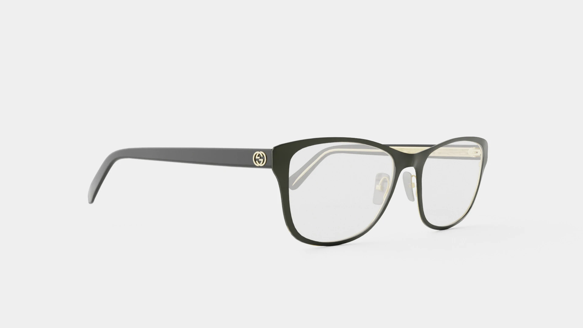 Gucci - GG0304O 001 Glasses 3D Model .c4d .max .obj .3ds .fbx .stl .blend 