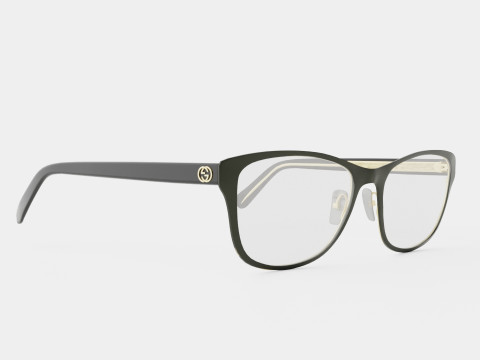 Gucci - GG0304O 001 Glasses 3D Model
