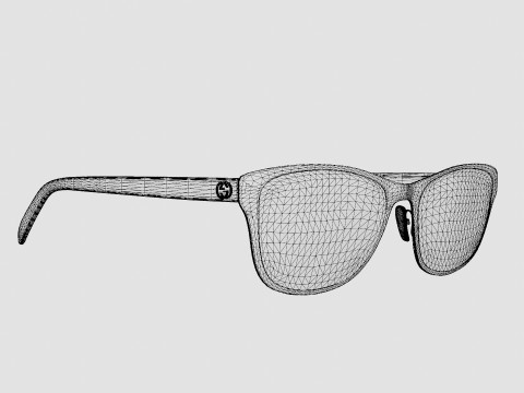 Gucci - GG0304O 001 Glasses Modelo 3D