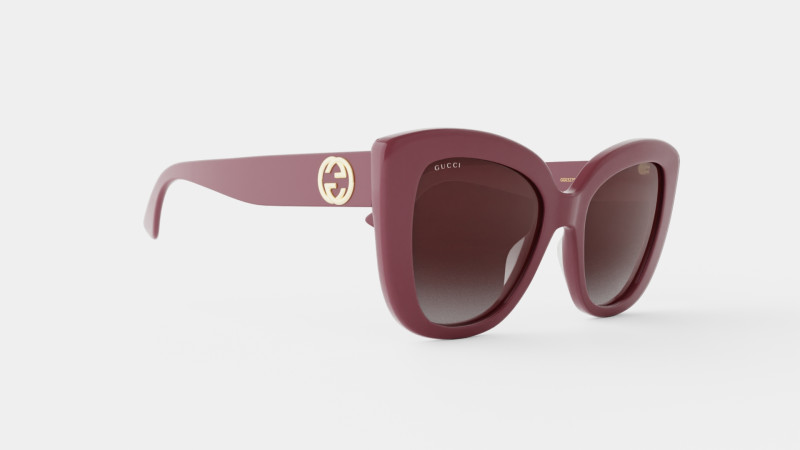 Gucci - GG0327S 006 Sunglasses 3D Model .c4d .max .obj .3ds .fbx .stl .blend