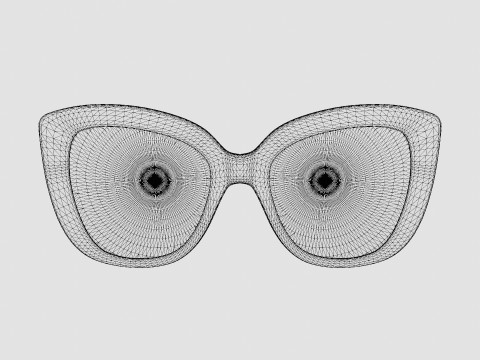 Gucci - GG0327S 006 Sunglasses 3D Model