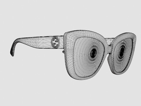 Gucci - GG0327S 006 Sunglasses 3D Model