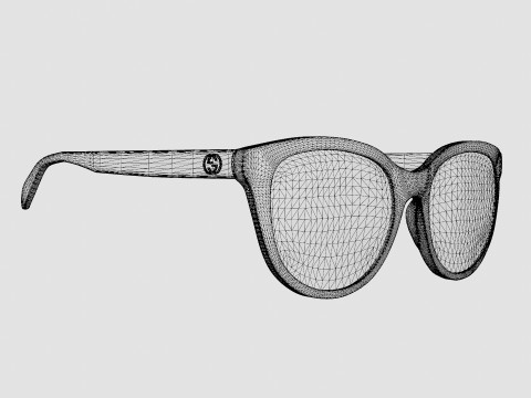 Gucci - GG0329O 003 Glasses 3D मॉडल