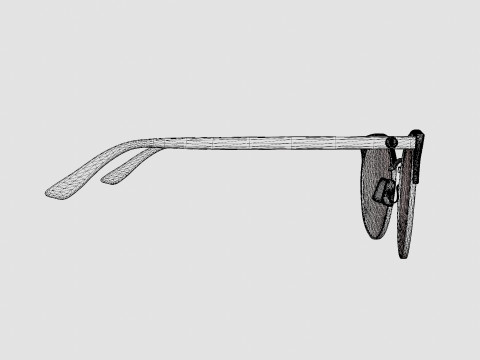 Gucci - GG0402SK 004 Sunglasses Modello 3D