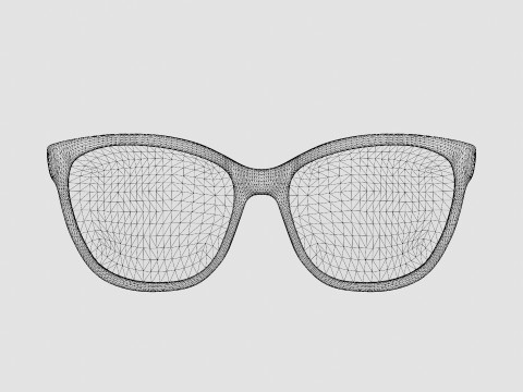 Gucci - GG0421O 001 Glasses 3D 模型