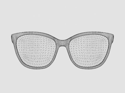 Gucci - GG0421O 001 Glasses 3D Model