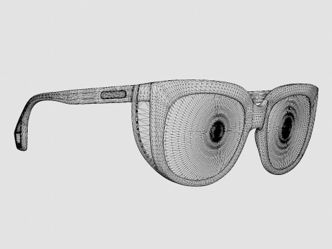 Gucci - GG0468S 002 Sunglasses 3D Model