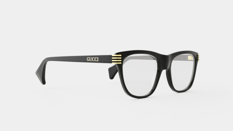 Gucci - GG0526O 001 Glasses 3Dモデル .c4d .max .obj .3ds .fbx .stl .blend