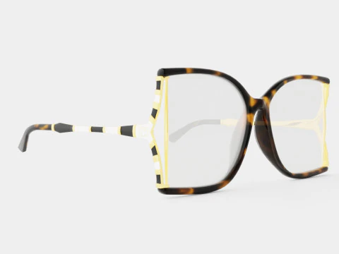 Gucci - GG0592O 002 Glasses 3D Model